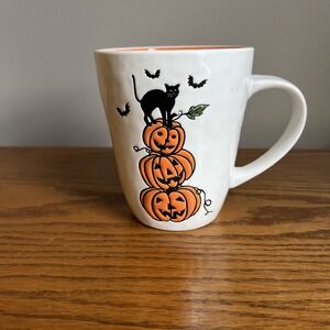 Halloween Cats Pumpkins Bats Ceramic Coffee Mug by Prima Design